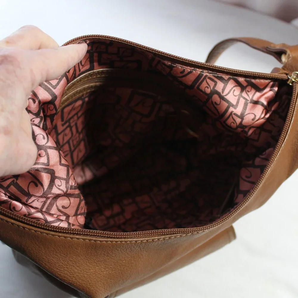 Stone Mountain Brown Leather Hobo Bag
